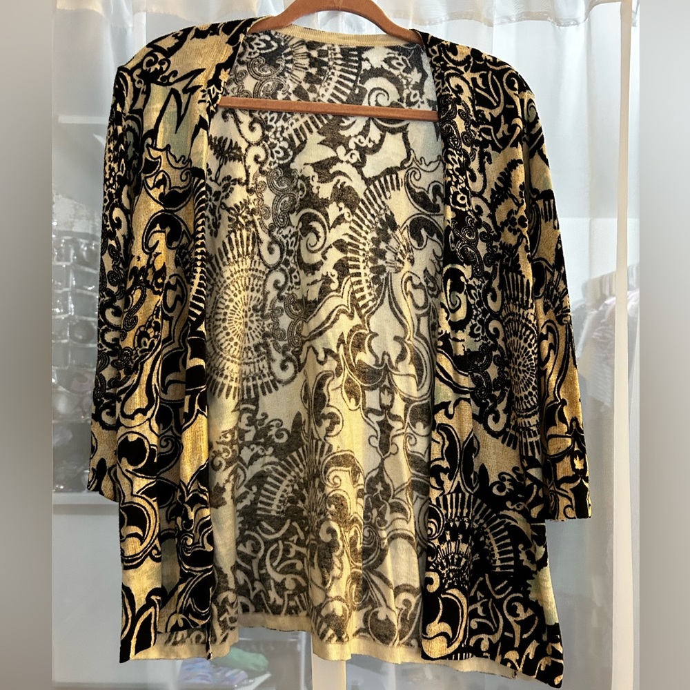 Printed cardigan